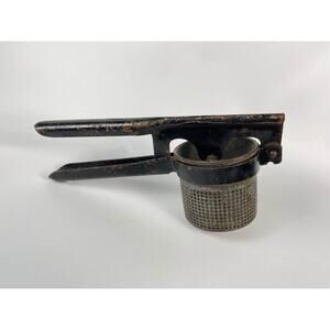 Vintage Potato Ricer by LF&C Connecticut; Decoratively Rusty